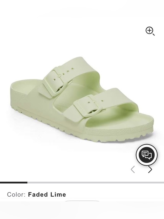 Shoes - Birkenstock Faded Lime slide sandal size 9/40